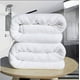 thumbnail image 3 of Toallas Extra Grandes Blancas MELOCOTTON HOGAR Linea Hotelera 190x90cm 100% Algodón, 3 of 4