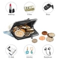 thumbnail image 4 of Polar Bear Elegant Microfiber Coin Purse with Zinc Alloy Jaws | 4.3x4.7 in/11x12 cm | Stylish and Secure Organizer Bag for Women and Men, 4 of 7