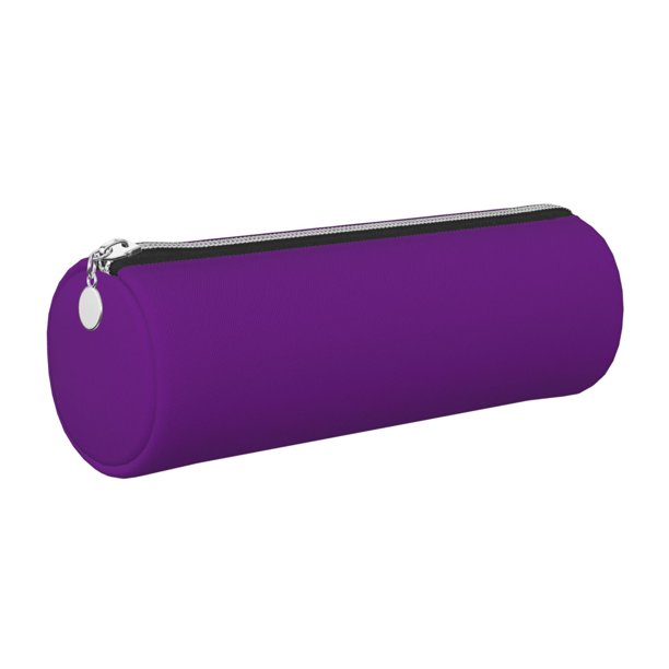 Disketp Purple Estuche Organizador de Lápices de Cuero, Estuche de Oficina con Cremallera para Bolígrafo y Lápiz