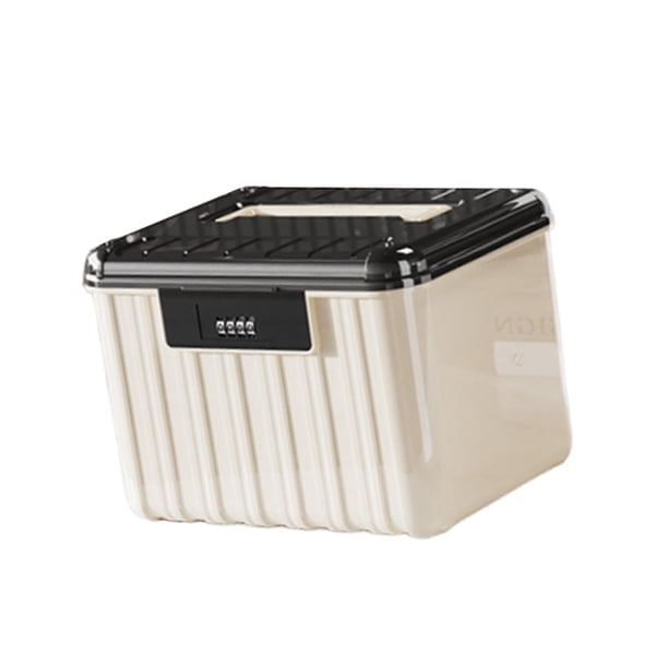 Organizador de almacenamiento con cerradura, caja de almacenamiento de juguetes para niños, caja de almacenamiento con tapa multiusos 25 x 198 x 178 cm