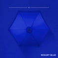 thumbnail image 5 of Best Choice Products 10ft Outdoor Steel Market Patio Umbrella w/ Crank, Tilt Push Button, 6 Ribs - Resort Blue, 5 of 8