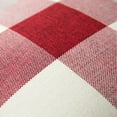 thumbnail image 2 of Lot de 2 Housses de Coussin Carrées Décoratives Rétro Classiques à Carreaux en Lin Doux Design Maison pour Automne Canapé Chambre Voiture 18 x 18 Pouces (Rouge-Blanc), 2 of 6