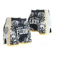 thumbnail image 3 of FLUORY Muay Thai Shorts Print Free Combat Mixed Martial Arts Boxing Training Match Pants, 3 of 6