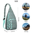thumbnail image 2 of Owl Pattern Travel Sling Bag - Fashionable Crossbody Backpack with USB Charging Port, Perfect for Tech Essentials, 2 of 3