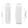 thumbnail image 3 of Heath Zenith Heath Zenith White Plastic Wireless Push Doorbell Button, 3 of 6