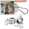 thumbnail image 5 of Flag Pole Clip Aluminum Alloy Flag Pole Degree Rotating Flagpole Flag Mounting s -1.02 Inch Dia. Flagpole, 5 of 9