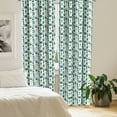 thumbnail image 2 of Ambesonne Tropical Curtains, Cacti in Pots Cartoon Art, Pair of 28"x63", Slate Blue and Pale Green, 2 of 5