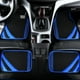 thumbnail image 5 of Alfombrillas CAR PASS de piel sintética azul, impermeables, 4 piezas, 5 of 9