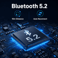 thumbnail image 6 of RONY Bluetooth 5.2 Transmitter Receiver, 2-in-1 Wireless 3.5mm Aux Bluetooth Audio Adapter for TV, Car Stereo, Speakers, Home Audio & Headphones, 6 of 14