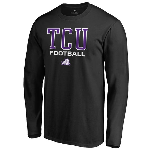 Men's Black TCU Horned Frogs Team Unity Football Long Sleeve T-Shirt