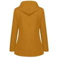 thumbnail image 2 of pxiakgy winter coats for women women solid rain outdoor plus size hooded raincoat windproof jacket coat womens winter coats khaki + us 8, 2 of 6