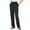 Black, variant on WNEGSTG Straight Leg Jeans for Women Pockets Elastic Waist Straight Solid Color Casual Pants Pants