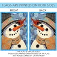 thumbnail image 5 of Toland Home Garden Snowman And Cardinal Bird Winter Flag Double Sided 28x40 Inch, 5 of 5