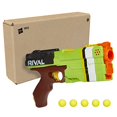 thumbnail image 2 of Nerf Rival Kronos XVIII-500 Blaster, retrocarga, 5 rondas rivales, acción de resorte, velocidad de 90 FPS, verde (exclusivo de Amazon), 2 of 5