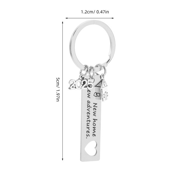 2 Pcs Painted Decorative Keychains Housewarming Gift for New Homeowners Unique Home Decor Accessories