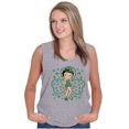 thumbnail image 4 of Betty Boop St Patricks Day Clovers Women Plus Size Tank Top Brisco Brands 2X, 4 of 5