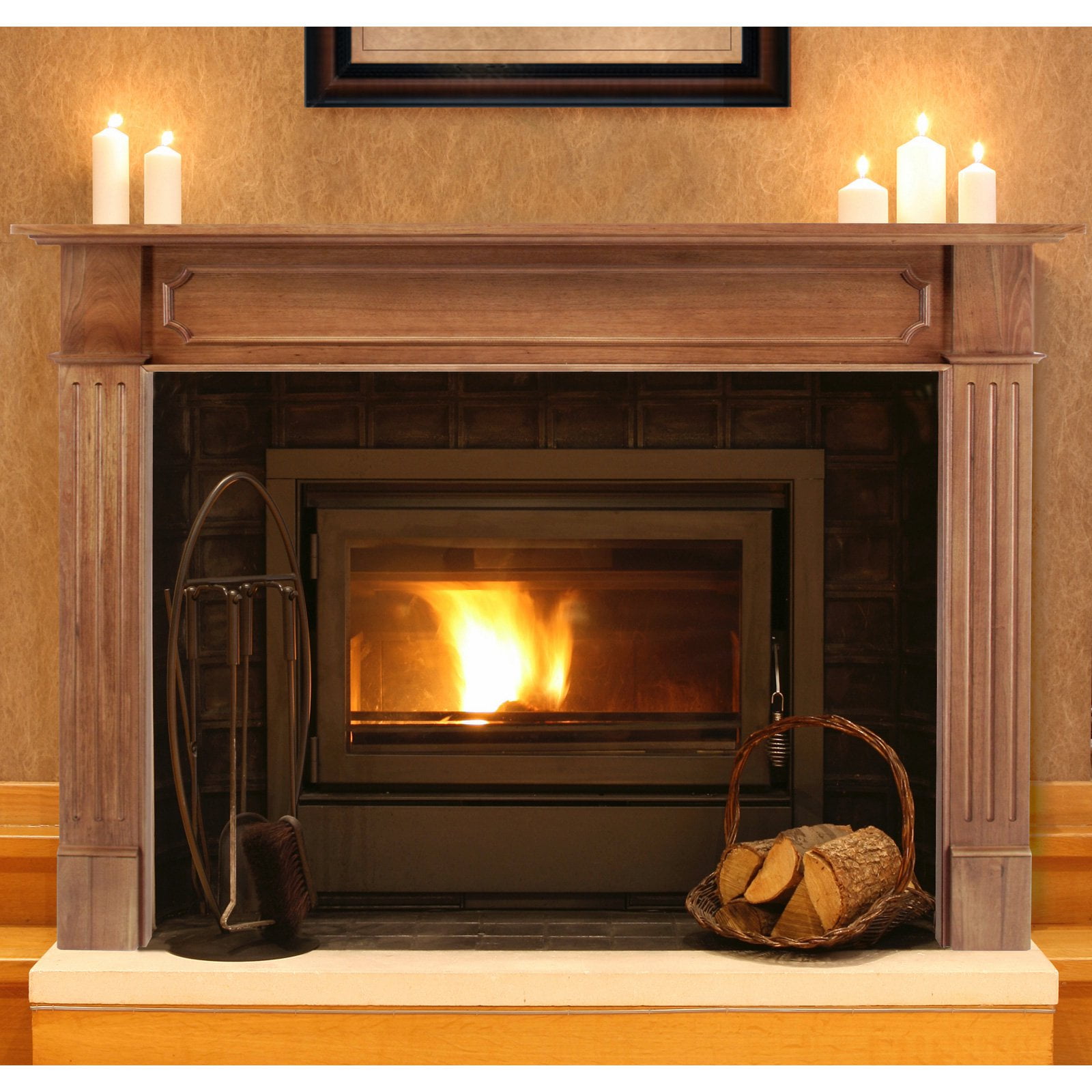 Pearl Mantels Alamo Wood Fireplace, Fireplace Wood Mantels And Surrounds