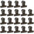 thumbnail image 1 of 100pcs Metal Hinge Clip, Small Bronze Bulldog Clip with Hole for Photo, Bag Tag, Store, Office, Paper and Price Tag (0.87"/22mm), 1 of 5