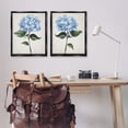 thumbnail image 2 of Stupell Industries Blue Hydrangea Stems Floral Painting Black Floater Framed Canvas Art Print Wall Art, 25 x 31, Set of 2, 2 of 9