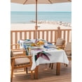 thumbnail image 2 of Outdoor Tablecloth with Umbrella Hole for Patio/Picnic/Party/Camping, Hummingbird Waterproof Table Cloth Rectangle Table Cover Washable, Spring Farmhouse Oil Painting Sunflowers (52"x 70"), 2 of 8