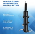 thumbnail image 3 of Replacement Stacked Blades For Ninja 72 Oz Kettle, Stacked 6-blade Assembly Compatible With Ninja Professional Blender Models Bl500 Bl660 Bl700 Bl740, 3 of 4