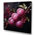 thumbnail image 2 of Designart "Renaissance Plum Fruit Painting I" Food & Beverage Wall Art - Traditional Purple Fruits Bedroom Canvas Wall Art, 2 of 6