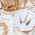 thumbnail image 2 of Bohemian Purple Amethyst Boho Teardrop Gold over Sterling Silver Chain Necklace, 2 of 6