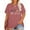 5-Pink, variant on XCHQRTI Be Kind Womens T-Shirt Plus Size Graphic Tees Casual Loose Fit Tee Top