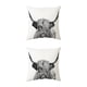 thumbnail image 4 of Wosthever Funda de almohada de felpa con estampado de repuesto bonito, lavable, con cremallera geométrica, para el hogar, Hotel, salón, Tipo 4 2piezas, 4 of 6