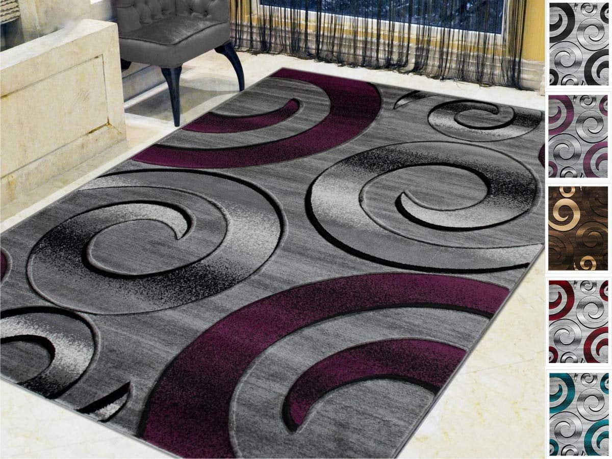 Handcraft RugsSwirls/Circles/Spiral Modern Contemporary abstrac tHand