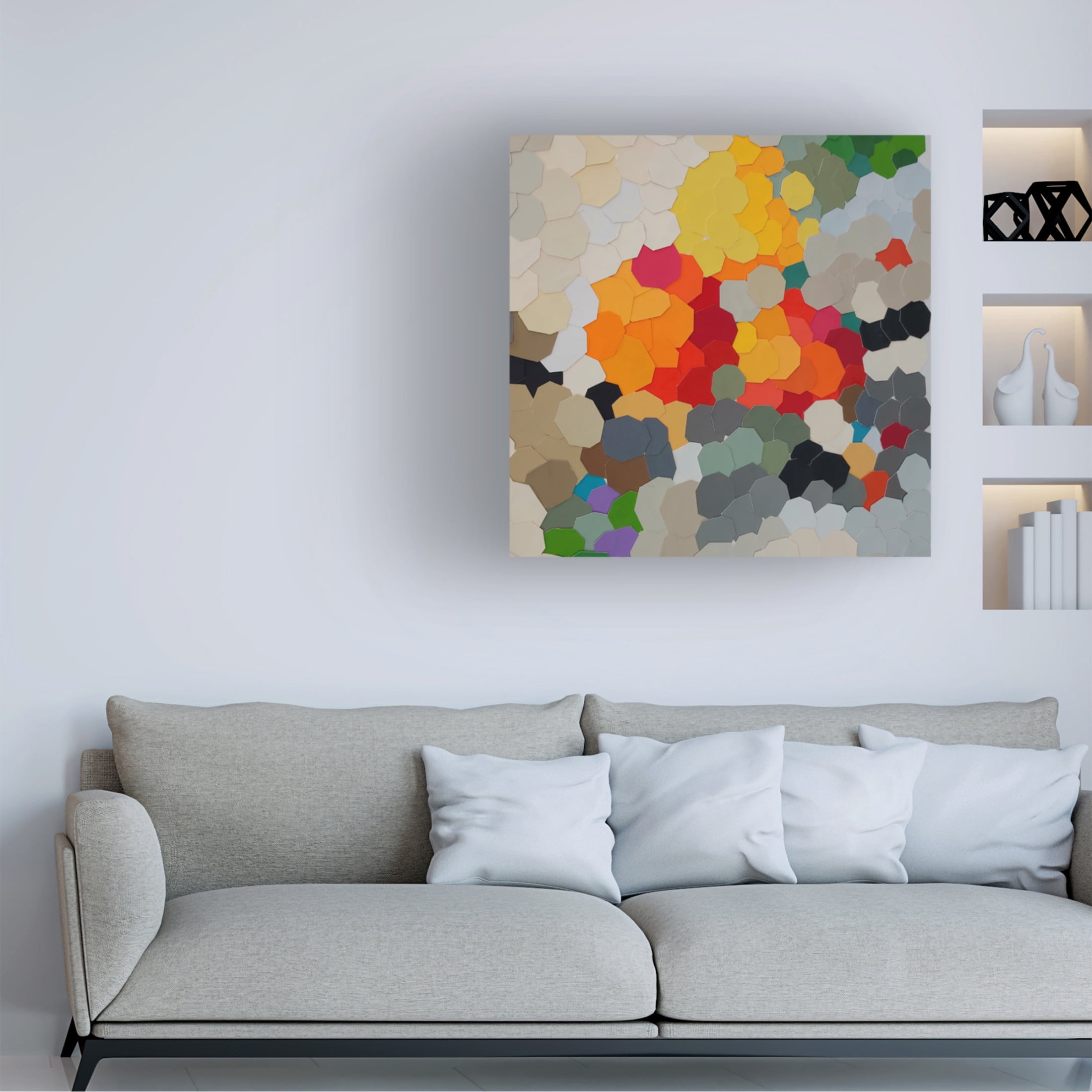 Canvas Wall Art - Coco Good 'Fruit in Bowl III' Wall Art for Living Room, Bedroom, or Office Décor by Trademark Fine Art - 24 x 24 Inches