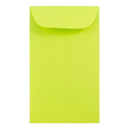 UPC: 0600988698901 | JAM #3 Coin Envelopes  2.5×4.25  1000/Carton  Lime Green