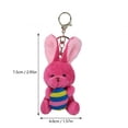 thumbnail image 2 of Cute Bunny Plush Keychain, Ideal Home Decoration & Friend, Perfect Birthday Gift for Adults, Holiday Present , 3 Inch B, 2 of 5