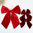 thumbnail image 3 of 29cm Big Christmas Bows for Christmas Tree Vintage Ribbon Bow for Tree Garland Wreath Indoor Xmas Decorations, 3 of 5