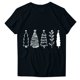 thumbnail image 4 of Fiudx Tops para Mujer Camiseta de Manga Corta con Cuello Redondo y Estampado Navideño para Mujer, 4 of 4