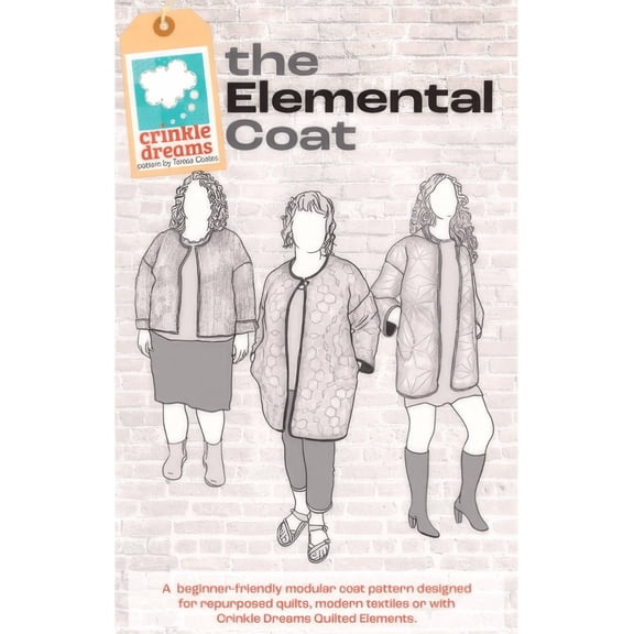 Elemental Coat Sewing Pattern from Crinkle Dreams