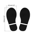thumbnail image 2 of Unique Bargains Footprint Sticker Shoes Decal Sign for Class Decor Black 6x2.5", 2 of 6