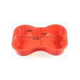 thumbnail image 2 of 1 Piece Dog Birthday Cake Mold Silicone Bone Shape Cake Pan (Orange), 2 of 4