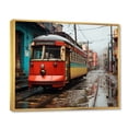 thumbnail image 2 of Designart "South American Nostalgia Vintage Train II" Vintage Floater Framed Canvas Wall Art, 2 of 7