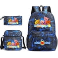 thumbnail image 1 of Set de mochilas Plims Plims Cartoon Kids School Anime, 3 unidades, 1 of 1