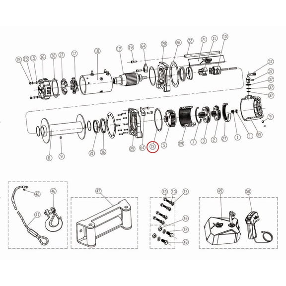 Smittybilt 97495-13 Gear Box Seal Ring