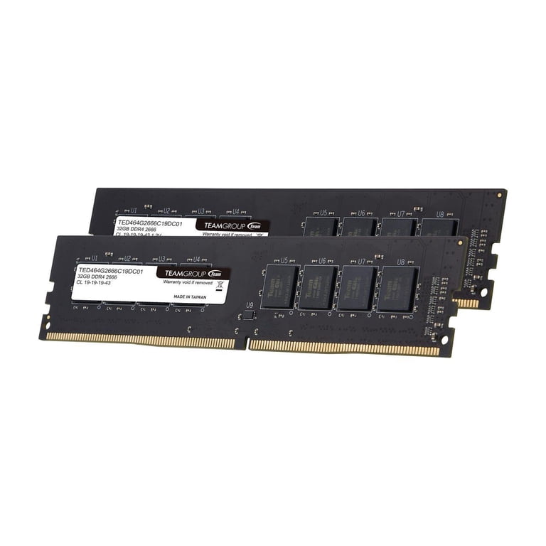 Team Elite 64GB (2 x 32GB) 288-Pin PC RAM DDR4 2666 (PC4 21300