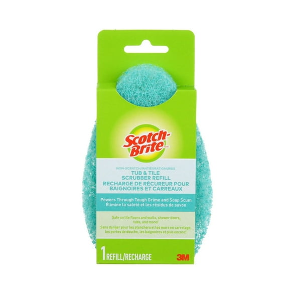 Recharge de tampon à récurer antiégratignures pour le bain et le carrelage Scotch-Brite®, 1/paquet Recharge de tampon