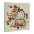 thumbnail image 4 of Stupell Industries Seasonal Pumpkin & Leaves Botanical & Floral Painting Gallery Wrapped Canvas Art Prints Wall Art, 17 x 17, 4 of 8
