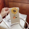 thumbnail image 1 of Granjero Gordo Bolso de mano tejido y bolsas de cosméticos, bolso de mano tejido elegante de playa de verano, bolso de hombro de 4,72 x 0,78 x 7,87 pulgadas (beige), 1 of 5