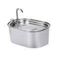 thumbnail image 1 of Fontaine d'Eau pour Chats et Animaux en Acier Inoxydable 3,2 L, Fontaine à Boire pour Plusieurs Animaux, 1 of 9