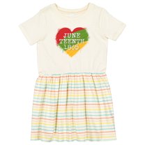 Inktastic Juneteenth 1865 Heart Girls Toddler Dress