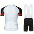 thumbnail image 2 of Men's Cycling Jersey Sets Road Bike Jersey Riding Shirts, Bib Shorts with Pockets Padded, 2 of 8