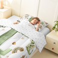 thumbnail image 4 of Castle Fairy Dragon Letter L Twin Comforter Sets 3-Piece for Kids,Watercolor Animal Rainbow Bedding Set, 4 of 6