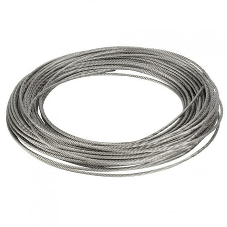 

1Pc 20m 304 Stainless Steel Cable Wire Rope Hard Steel Wire for Fishing Lifting 2mm